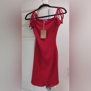 NWT Reformation Josephina RED Dress Small
